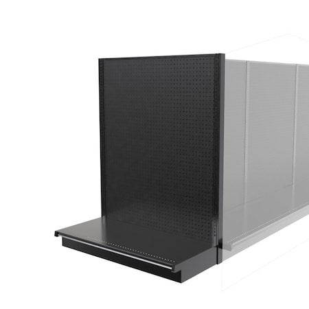 Lozier Gondola Shelving End Cap Black 48W 60H 22D P462S-EC